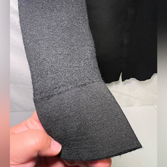 Journal 100% merino Wool collared button up front shirt black size XL unisex - Picture 6 of 13